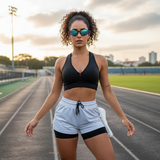 Kit 3 Shorts Femininos Dry Fit 2 em 1 Compressão