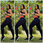 Conjunto Feminino Calça Legging Detonada e Top Fitness para Academia Treino