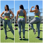Conjunto Feminino Calça Legging Detonada e Top Fitness para Academia Treino