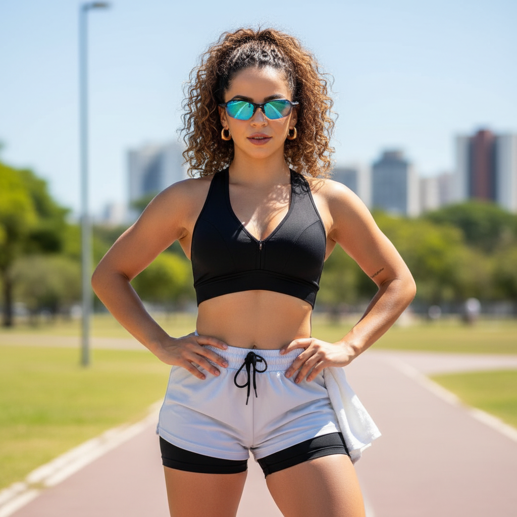 Kit 3 Shorts Femininos Dry Fit 2 em 1 Compressão