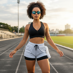 Kit 3 Shorts Femininos Dry Fit 2 em 1 Compressão