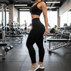 Kit 2 Calças Legging Feminina Cintura Alta Zero Transparência Academia Fitness Confortável