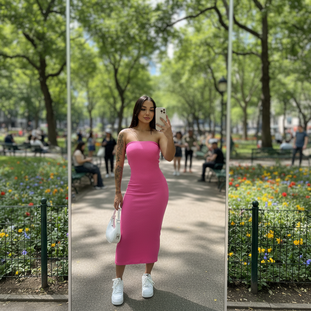 vestido midi canelado, vestido tomara que caia feminino, vestido feminino midi, vestido canelado midi, vestido básico feminino, vestido feminino moderno, vestido midi elegante, vestido midi casual, vestido midi verão, vestido canelado tomara que caia, vestido feminino cintura marcada, vestido feminino confortável