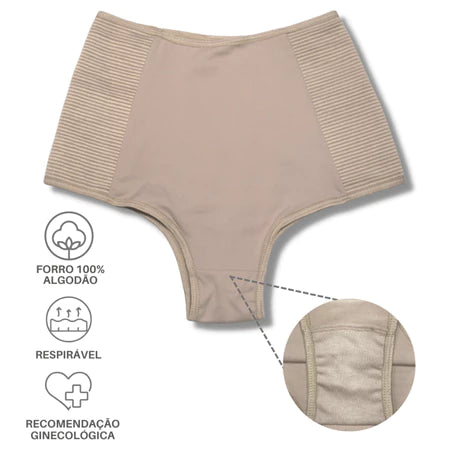 Calcinha Modeladora PowerShape – Alta Compressão, Cintura Fina e Conforto o Dia Todo!