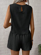 conjunto feminino verão, conjunto feminino shorts e blusa, conjunto feminino casual, conjunto feminino colorido, conjunto feminino lançamento, conjunto feminino moderno, look feminino verão, blusa feminina moderna, shorts feminino confortável, conjunto feminino estiloso