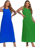 Kit com 2 Vestidos Plus Size em Tecido Dunas Modelagem Elegante e Sofisticada