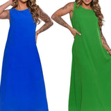 Kit com 2 Vestidos Plus Size em Tecido Dunas Modelagem Elegante e Sofisticada