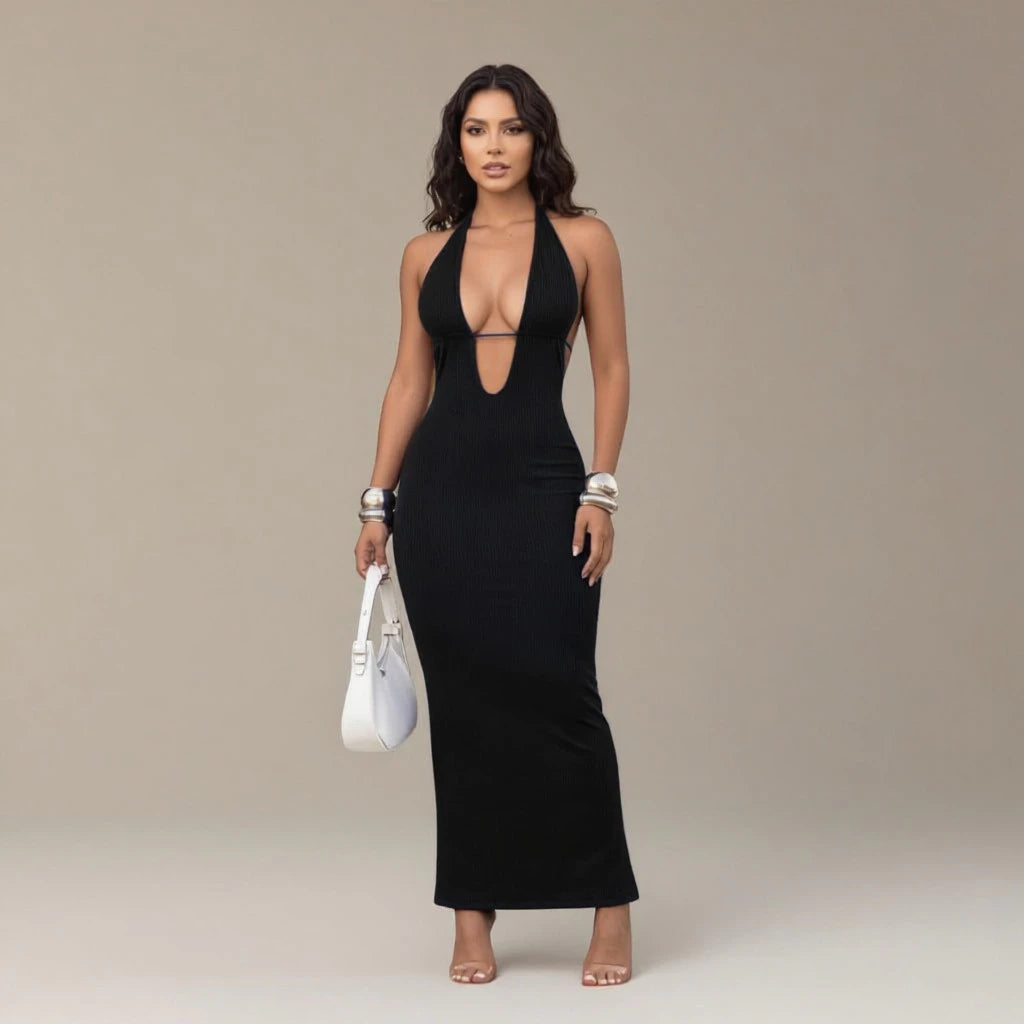 Vestido Longo Feminino Suplex