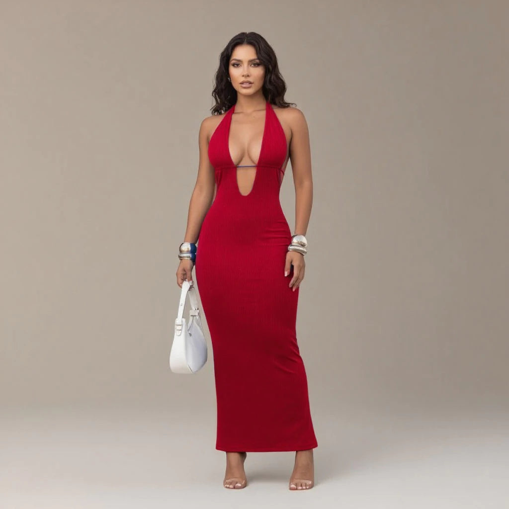 Vestido Longo Feminino Suplex